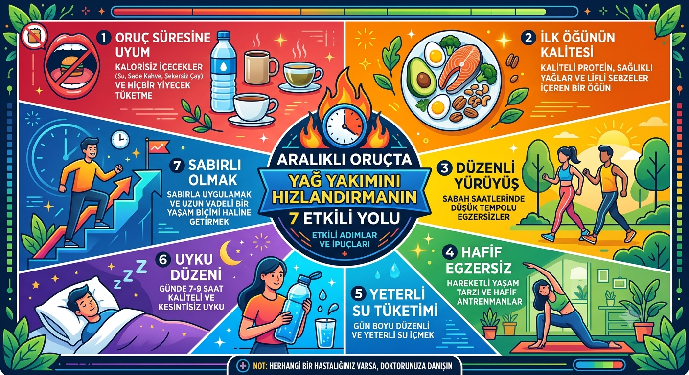 Aralıklı Oruçta Yağ Yakımını Hızlandırmanın 7 Etkili Yolu
